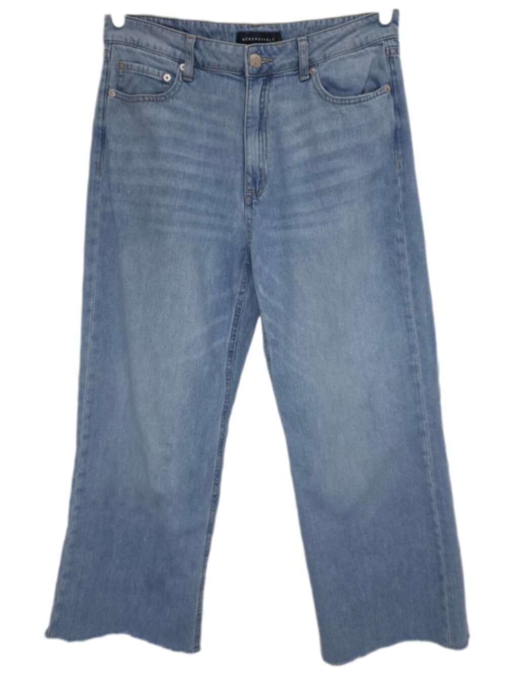 1502 Aeropostale High Rise Wide Leg Denim Jeans Sz.10 Women